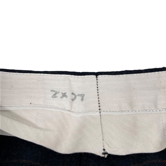 Bergdorf Goodman Cantarelli Suit Men Navy Blue Windowpane Cashmere 42R 38X30 - Picture 11 of 12